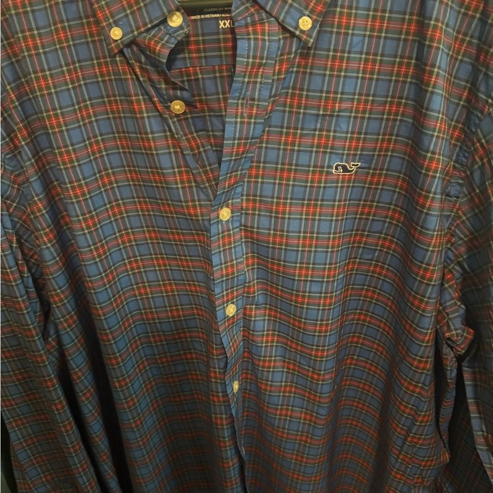 Vineyard Vines Multicolor Plaid Button Down Shirt